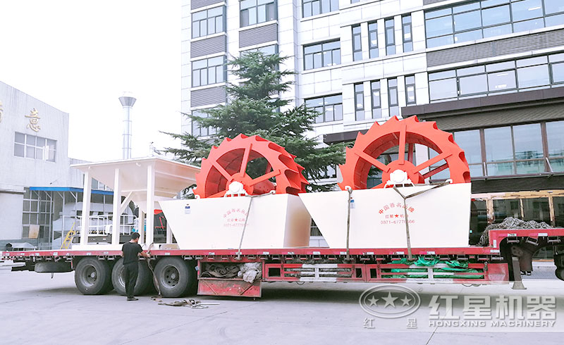 紅星機器簡單小型洗砂機設備發貨